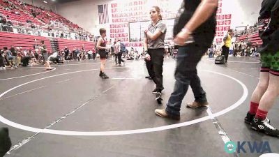 110 lbs Quarterfinal - Raine Deatherage, Tecumseh Youth Wrestling vs Troy Butler, Weatherford Youth Wrestling