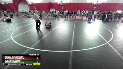 97 lbs Champ. Round 1 - Bobby Gutormson, Pursuit Wrestling Minnesota vs Tuker Scullion, Mineral Point Wrestling Club