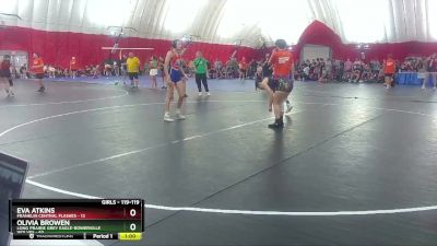 119-119 lbs Round 3 - Eva Atkins, Franklin Central Flashes vs Olivia Browen, Long Prairie Grey Eagle-Bowerville Wolves