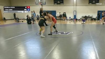 124 Open Quarterfinal - Cali Leng, Iowa vs Isabella Silva, Grand View University