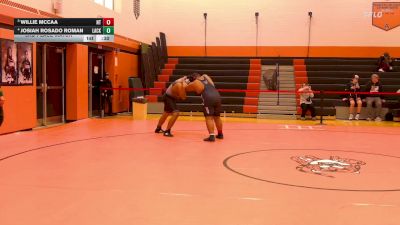 285 lbs 3rd Place Match - Willie Mccaa, North Tonawanda vs Josiah Rosado Roman, Lackawanna