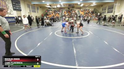 126 lbs 1st Place Match - Rocklin Zinkin, Buchanan vs Cairo Plascencia, Central East