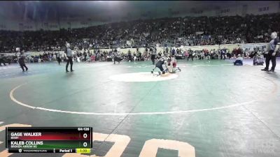 6A-126 lbs Semifinal - Kaleb Collins, Broken Arrow Hs vs Gage Walker, Bixby