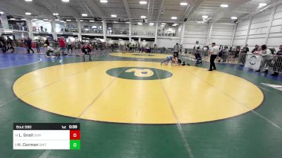 123 lbs Consi Of 4 - Lincoln Snell, Darien vs Hayden Corman, Smitty's Wrestling Barn