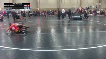 100 lbs 3rd Place - Kaylee Padin, Youth Impact Center Wrestling Club vs Zoelie Bui, Pitbull