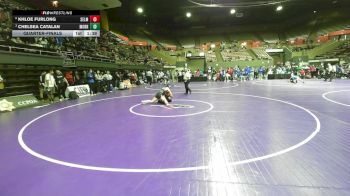 135 lbs Quarterfinal - Khloe Furlong, Selma vs Chelsea Catalan, Morro Bay