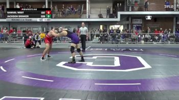 197 lbs Round 2 (4 Team) - Jackson Brinker, Cornell College vs Samuel West, Central