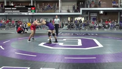 197 lbs Round 2 (4 Team) - Jackson Brinker, Cornell College vs Samuel West, Central