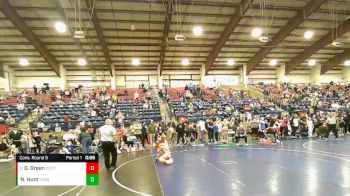 76 lbs Cons. Round 5 - Gage Green, Upper Valley Aces vs Nixon Hunt, Bonneville Wrestling
