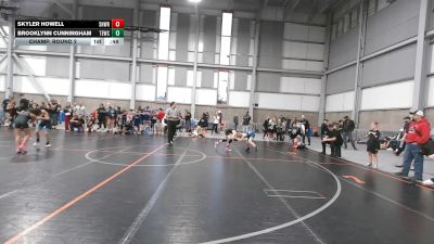 75.8-79.8 lbs Champ. Round 2 - Skyler Howell, Sherwood Wrestling vs Brooklynn Cunningham, Takedown Express Wrestling Club