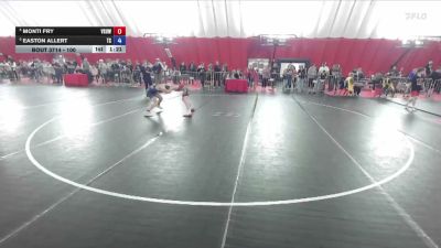100 lbs Cons. Semi - Monti Fry, Victory School Of Wrestling vs Easton Allert, The Shed