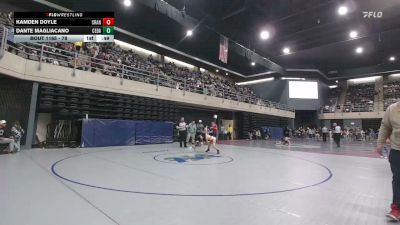 78 lbs Round Of 16 - Kamden Doyle, Cranberry Township vs Dante Magliacano, Cedar Grove