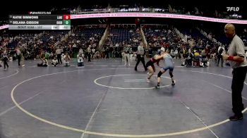 107 lbs Cons. Round 3 - Katie Simmons, Laney vs Delana Gibson, Oak Grove