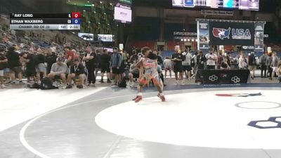 120 lbs Champ. Rd Of 32 - Ray Long, Illinois vs Ethan Waxberg, California