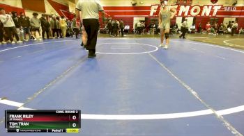 190 lbs Cons. Round 2 - Frank Riley, St Francis vs Tom Tran, Milpitas