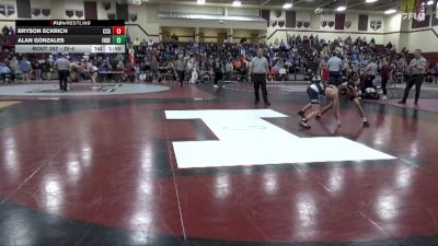 JV-4 lbs Round 3 - Bryson Eckrich, Clear Creek-Amana vs Alan Gonzales, Independence