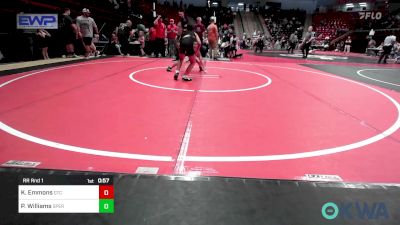 80 lbs Rr Rnd 1 - Kimberly Emmons, Grove Takedown Club vs Presley Williams, Sperry Wrestling Club