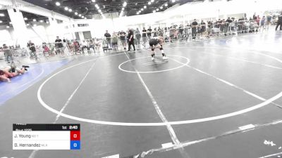 144 lbs Quarterfinal - Jaxson Young, No Team vs Deegan Hernandez, MLK Wolves