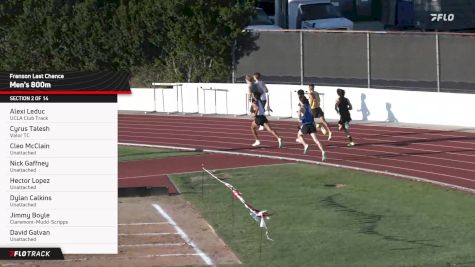 Men's 800m Track, Semi-Finals 2