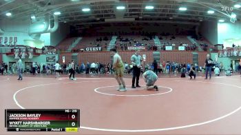 215 lbs Cons. Semi - Jackson Bayley, Hammer Down Academy vs Wyatt Harshbarger, Rhyno Academy Of Wrestling