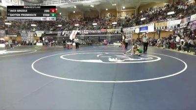 150 lbs Quarterfinal - Dayton Fromholtz, St. Francis Hs vs Jace Grizzle, Lyons Hs