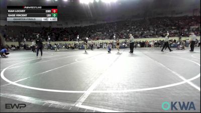 120 lbs Quarterfinal - Kiah Locust, Cowboy Wrestling Club vs Gage Vincent, Lions Wrestling Academy