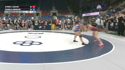130 lbs Champ. Rd Of 128 - Sydney Laboon, Pennsylvania vs Izabella Bendorf, South Dakota