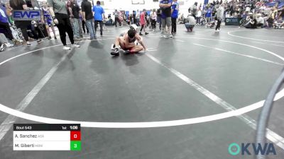 85 lbs Rr Rnd 4 - Able Sanchez, Aztec Grappling Academy vs Mason Giberti, Mustang Bronco Wrestling Club