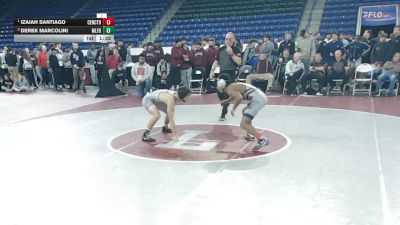 132 lbs Final - Izaiah Santiago, Central Catholic vs Derek Marcolini, Milford