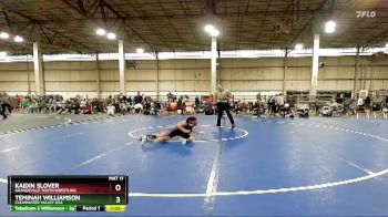 75 lbs Quarterfinal - Kaidin Slover, Grangeville Youth Wrestling vs Teminah Williamson, Clearwater Valley USA