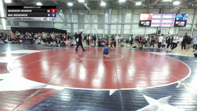 U20 Women - 50 lbs Cons. Round 2 - Madison Heinzer, CA vs Mia Siqueiros, IA
