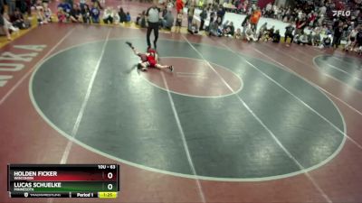 63 lbs Quarterfinal - Holden Ficker, Wisconsin vs Lucas Schuelke, Minnesota