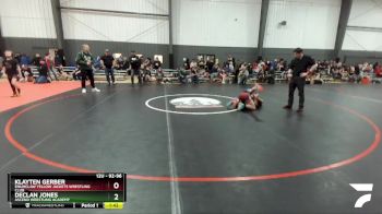 92-96 lbs Cons. Semi - Klayten Gerber, Enumclaw Yellow Jackets Wrestling Club vs Declan Jones, Ascend Wrestling Academy