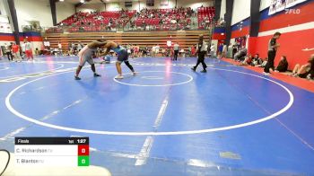 285 lbs Final - Contrell Richardson, Tulsa Union vs Tyler Blanton, Tulsa Union