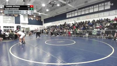 150 lbs Champ. Round 3 - Gabriel Estrada, Frontier vs Elben Rodriguez, La Mirada