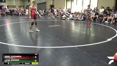 120 lbs Round 1 (32 Team) - Angel Castaneda, Guerrilla Red vs Locke Sessions, Indy WC