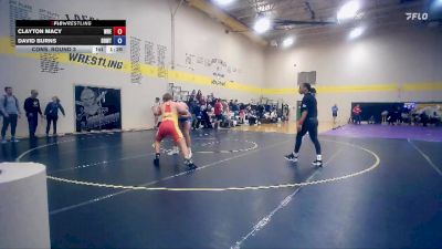 175 lbs Cons. Round 3 - Clayton Macy, WreSTL vs David Burns, Unattached