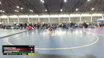 138 lbs Cons. Round 3 - Jonathan Wimett, North Jr High vs Timothy Field, Mountain View Middle School