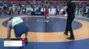 86 kg Round Of 16 - Marcus Coleman, Iowa vs Nick Reenan, Wolfpack Wrestling Club / TMWC