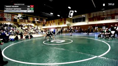 165 lbs Semifinal - Bradley Espinoza, Brea Olinda vs Bailey Holman, Poway