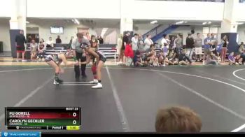 84 lbs Round 6 (8 Team) - Carolyn Geckler, Cimarron vs MJ Gorell, 84 Athletes