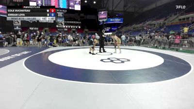 144 lbs Cons. Rd Of 64 - Cole DuChateau, WI vs Jordan Loya, ID