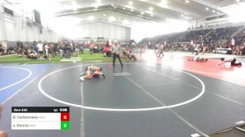 73 lbs Consi Of 16 #2 - Brooks Carbonneau, HWC, Holbrook Wrestling Club vs Javen Garcia, Desert Dogs WC