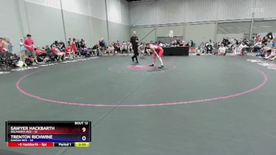 126 lbs Round 3 (8 Team) - Sawyer Hackbarth, Oklahoma Red vs Trenton Richwine, Kansas Red