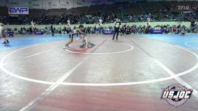 83 lbs 3rd Place - Kannon VanDeven, Mustang Bronco Wrestling Club vs Elijah Alexander, Midwest City Bombers Youth Wrestling Club