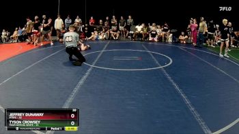 115 lbs Placement (4 Team) - Tyson Crowsey, Team Gotcha White vs Jeffrey Dunaway, PTRTC