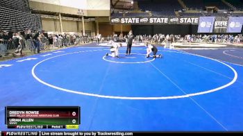 120 lbs Cons. Round 2 - Uriah Allen, NWWC vs Dredyn Rowse, West Valley (Spokane) Wrestling Club