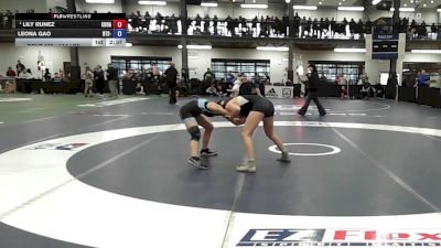 114 lbs Quarterfinal - Leona Gao, BTS- Brooklyn Technical vs Lily Runez, Choate Rosemary Hall