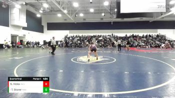 120 lbs Quarterfinal - Thomas Storer, Poway vs Slater Hicks, Valencia(Valencia)