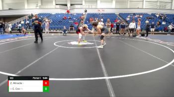 160 lbs Cons. Round 2 - Cody Cox, Warrior Regional Training Center vs Zach Miracle, Bedford